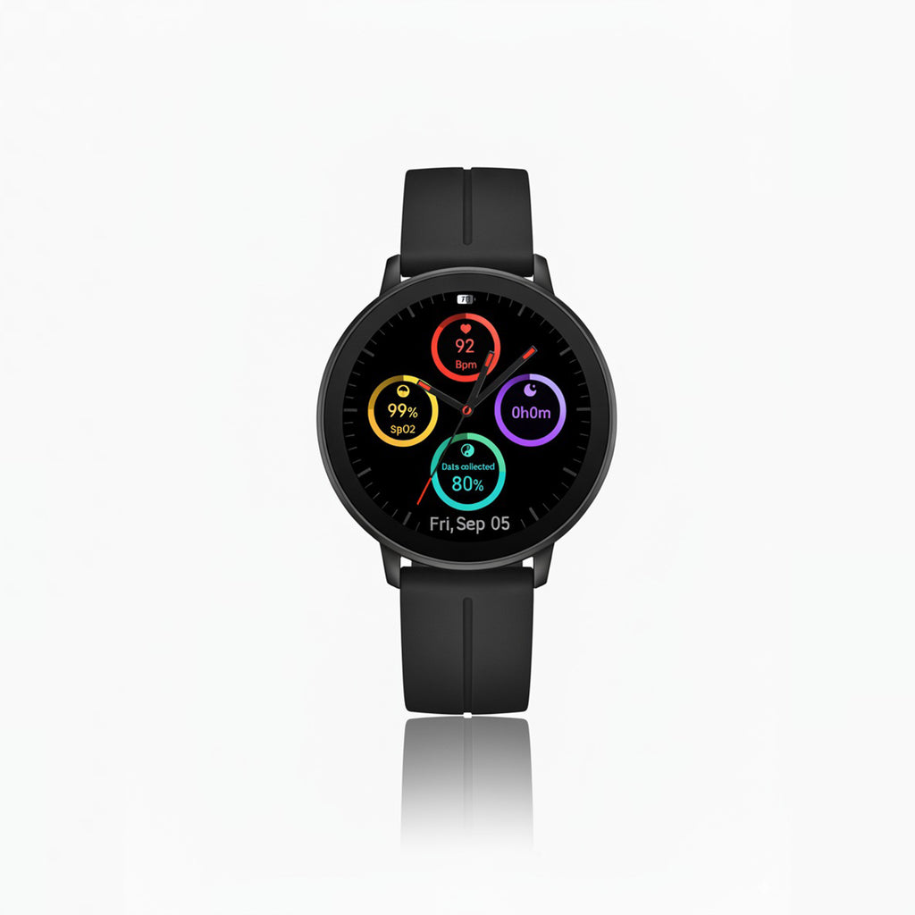 Watch2Care Vital Smartwatch (Black Case) - Flair & Function Bundle
