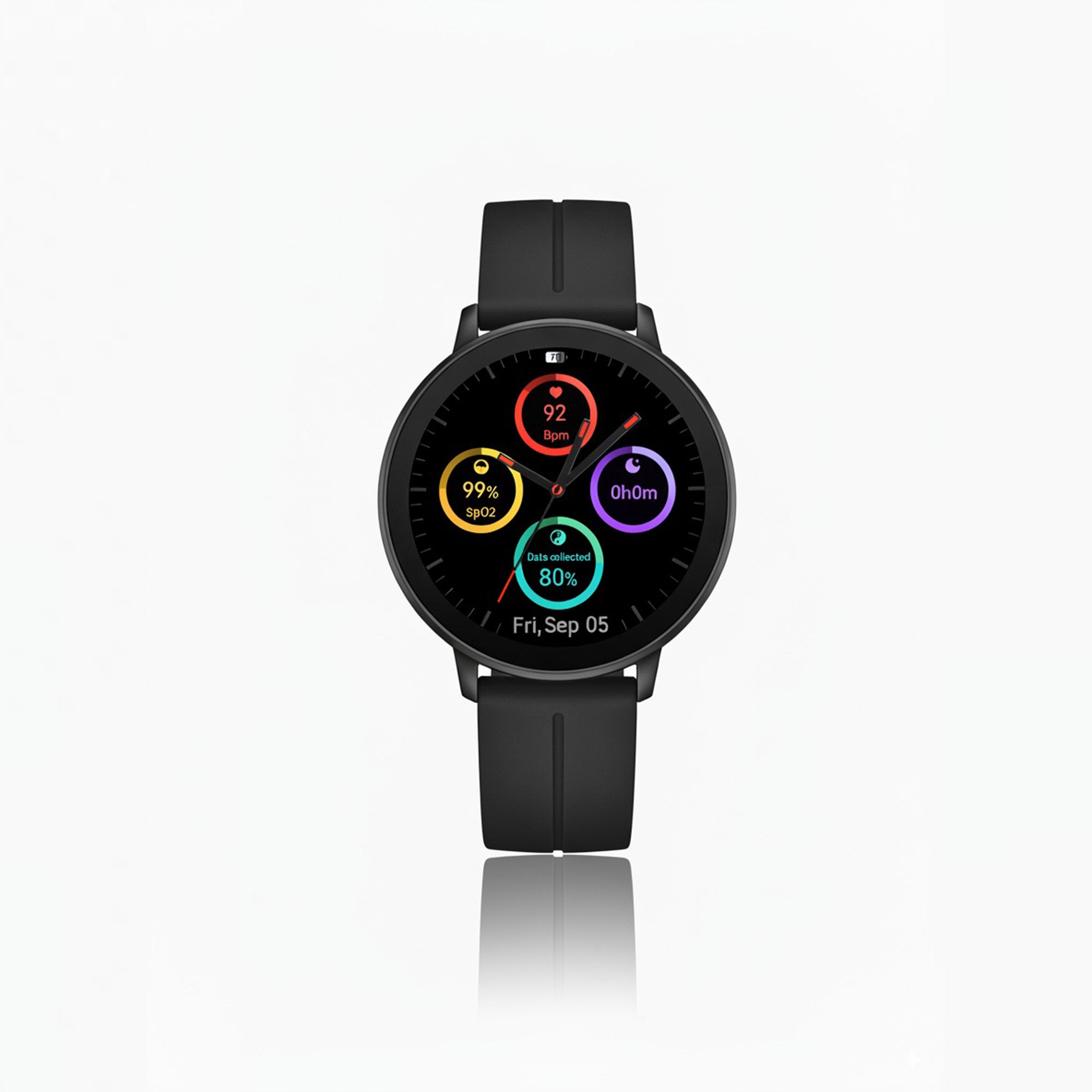 Watch2Care Vital Smartwatch (Black Case) - Flair & Function Bundle