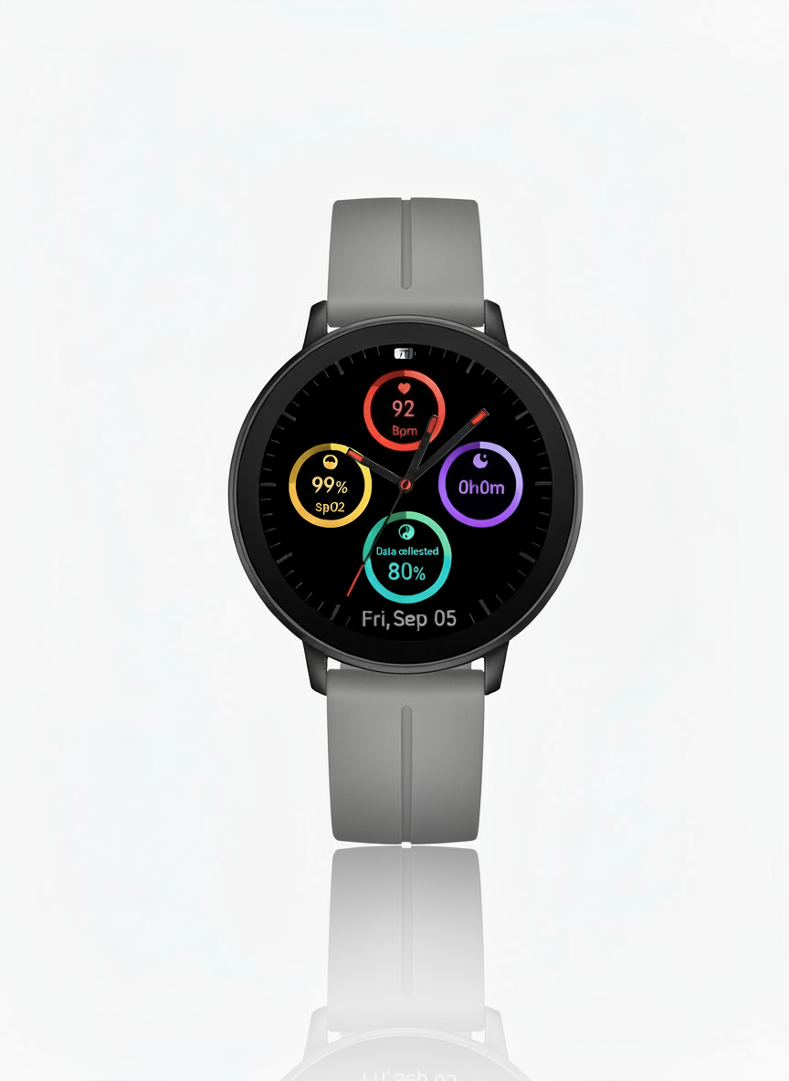 Watch2Care Vital Smartwatch (Black Case) - Modern Minimalist Bundle