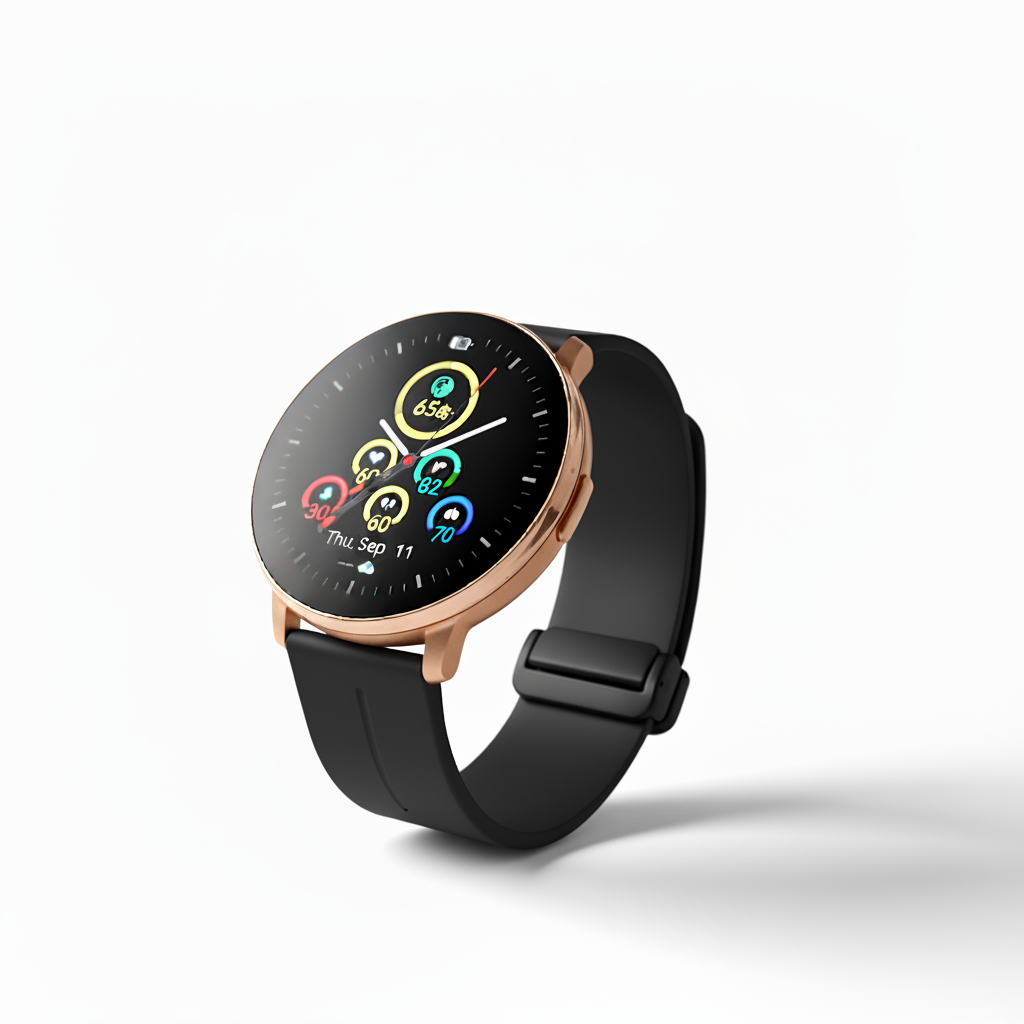 Watch2Care Vital Smartwatch (Rose Gold Case) - Accent Bundle