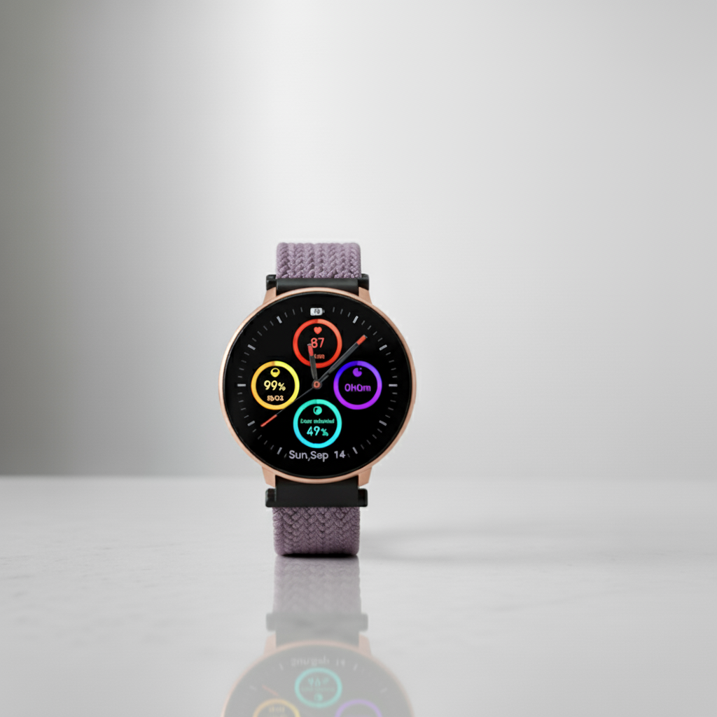 Watch2Care Vital Smartwatch (Rose Gold Case) - Aura Bundle