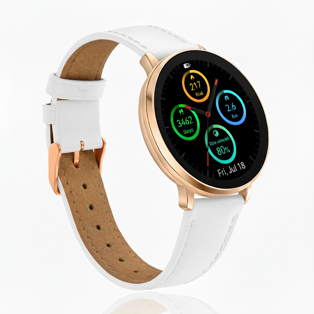 Watch2Care Vital Smartwatch (Rose Gold Case) - Aura Bundle
