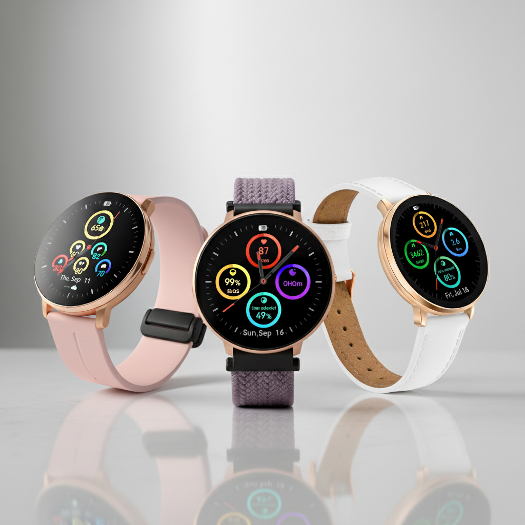 Watch2Care Vital Smartwatch (Rose Gold Case) - Aura Bundle
