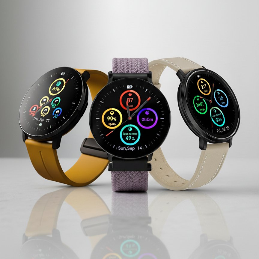 Watch2Care Vital Smartwatch (Black Case) - Luminary Bundle