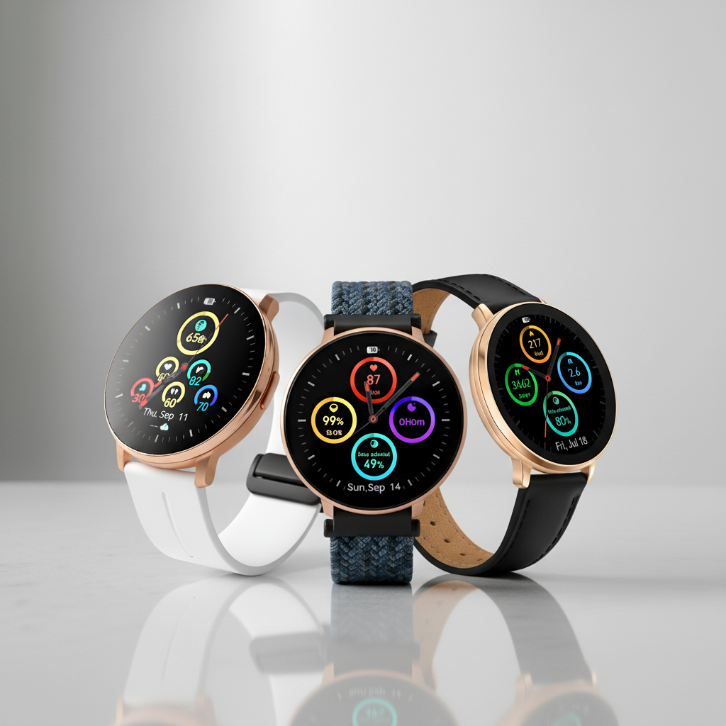 Watch2Care Vital Smartwatch (Rose Gold Case) - Signature Shades Bundle