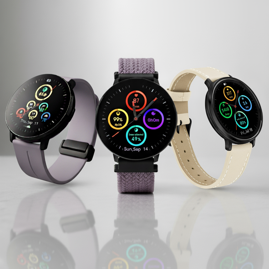 Watch2Care Vital Smartwatch (Black Case) - Cloud 9 Bundle